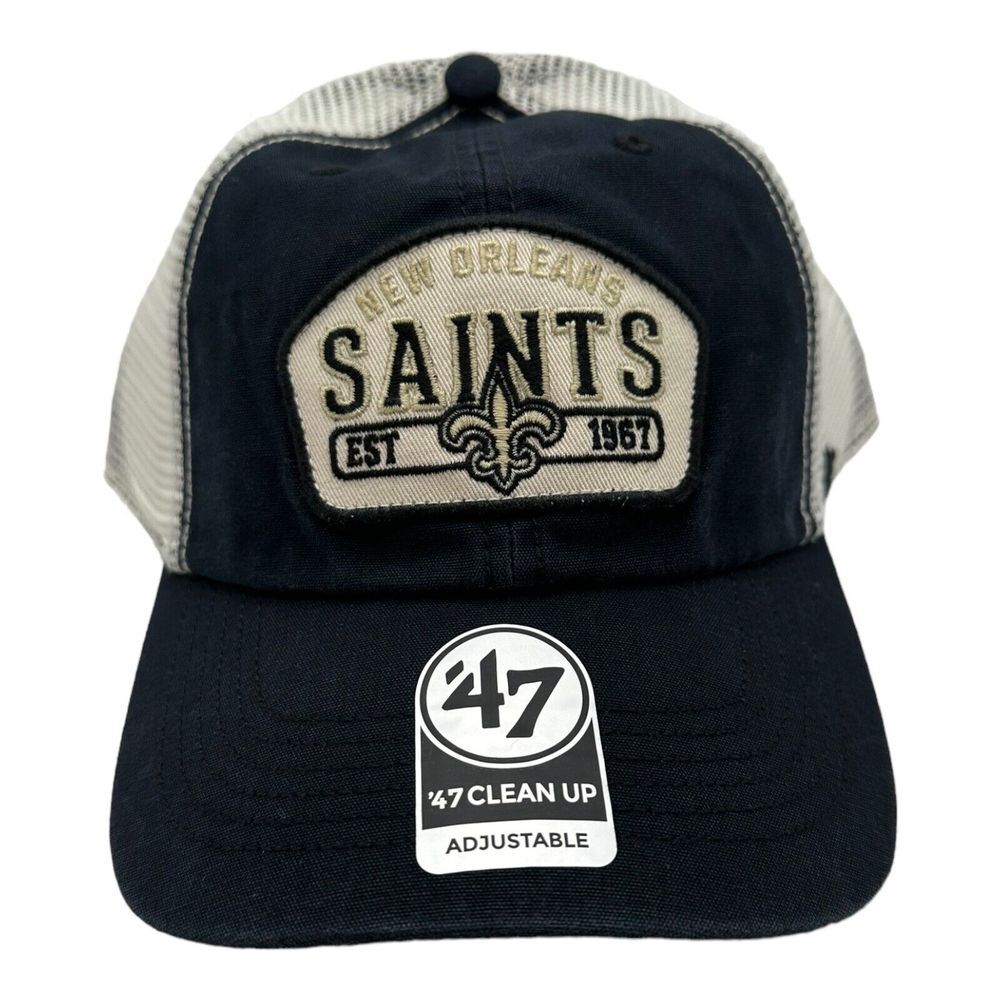 NWT 47 Brand New Orleans Saints NFL Snapback Trucker Mesh Back Hat Cap Football